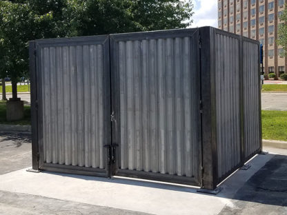 Construction of Dumpster Fencing Welded | Elite Welding & Fabrication