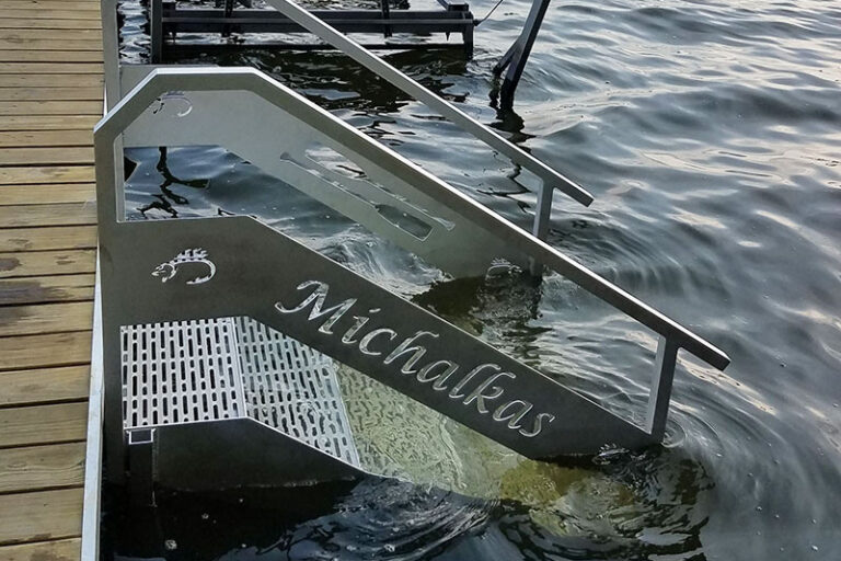 retail2 Custom Welded Dock Stairs Leading Into Lake | Elite Welding & Fabrication