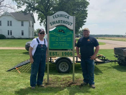 Custom Welded Metal Sign for CENTENNIAL FARM in Michigan | Elite Welding & Fabrication