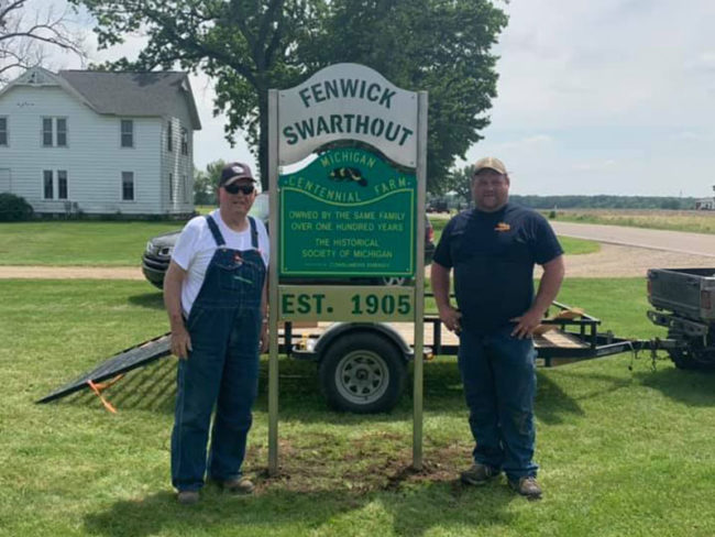 retail7 Custom Welded Metal Sign for CENTENNIAL FARM in Michigan | Elite Welding & Fabrication