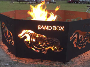 Custom Welded Metal Campfire Pit Guard with Lizards | Spring Welding Projects | Elite Welding & Fabrication