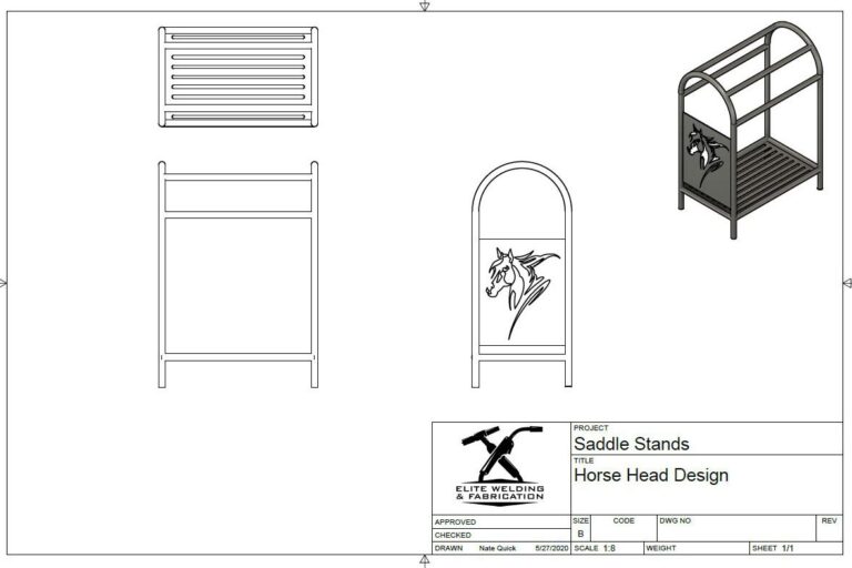 Saddle Stand Layout Diagram | Elite Welding & Fabrication