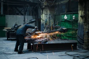 industrial workers in factory